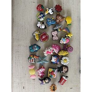 31 Mixed PVC Shoe Charm Lot Different Charms Fit for Croc Jibbitz Wristband